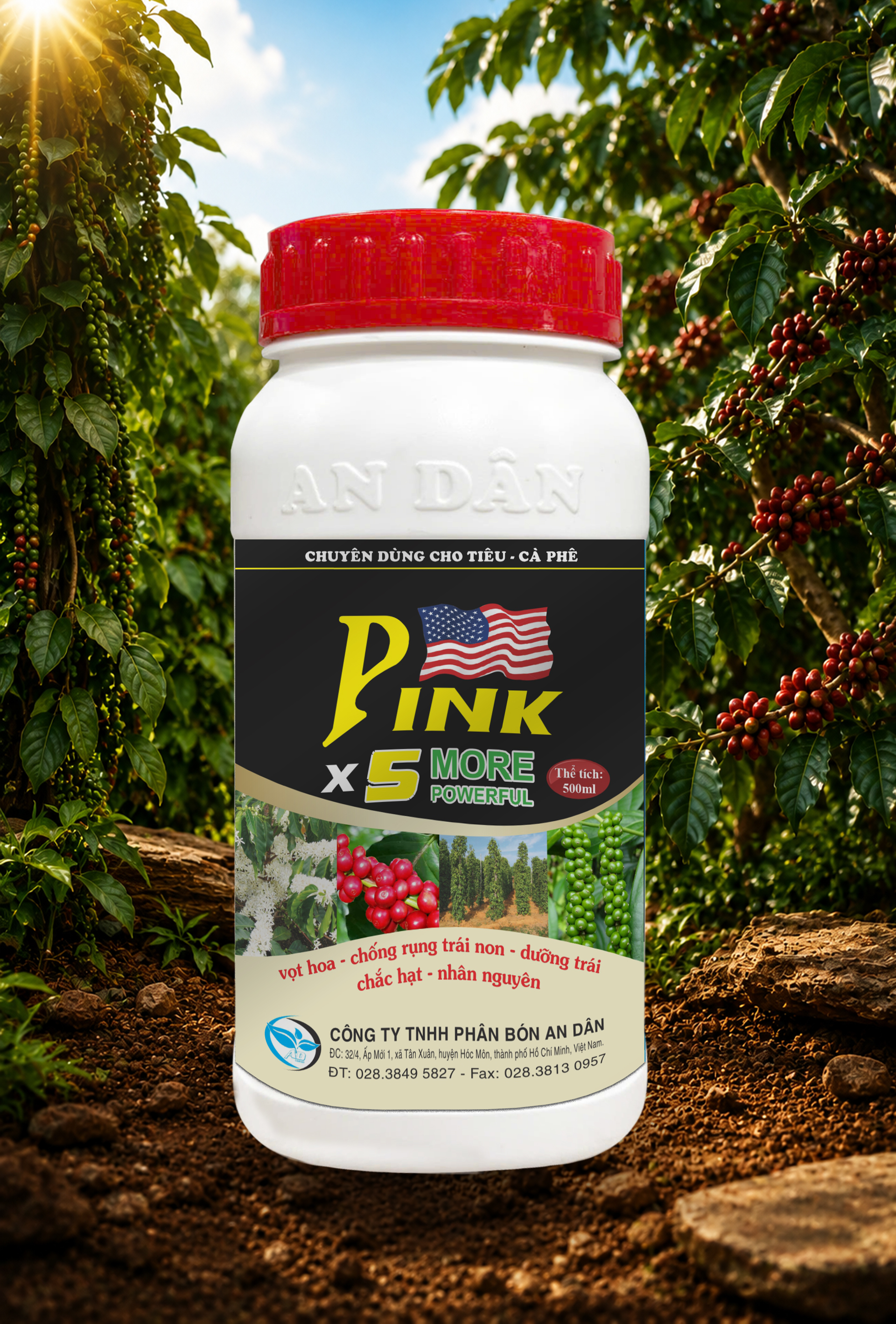 PINK TIÊU - CÀ PHÊ 0.5L